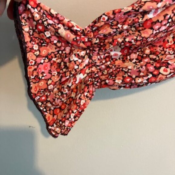 OPT pinks, reds and orange Floral loose fitting Midi dress size XS - Picture 2 of 5